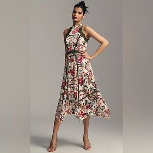Anthropologie Lace-Trim A-Line Dress, Sz 10 Fits Like a size 8